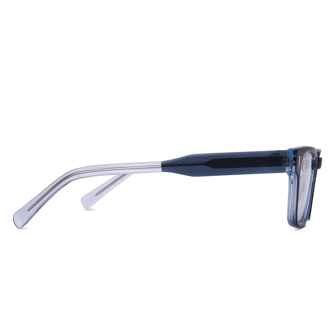 Vincent Chase Sky Blue Full Rim Rectangle right side