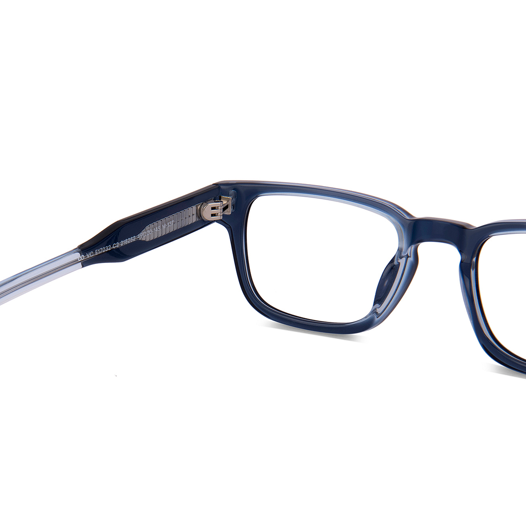 Vincent Chase Sky Blue Full Rim Rectangle left side