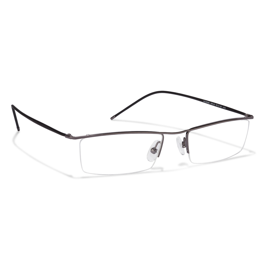 Lenskart Air Online Mid Gunmetal Half Rim Rectangle right side
