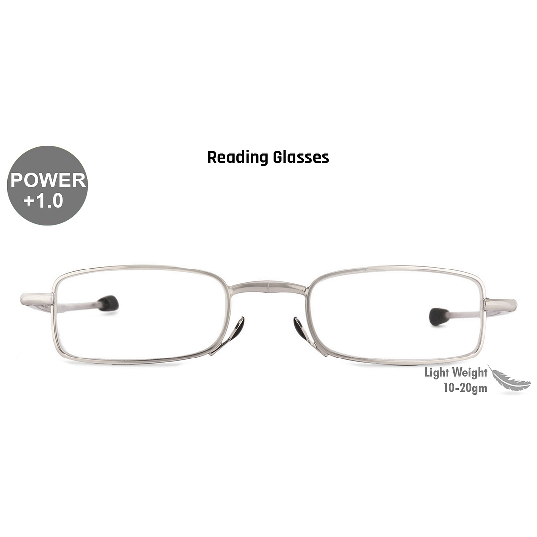 Lenskart READERS Silver Silver Full Rim Rectangle Lenskart READERS VC 0048 Only for 1 Prefitted Powers left side
