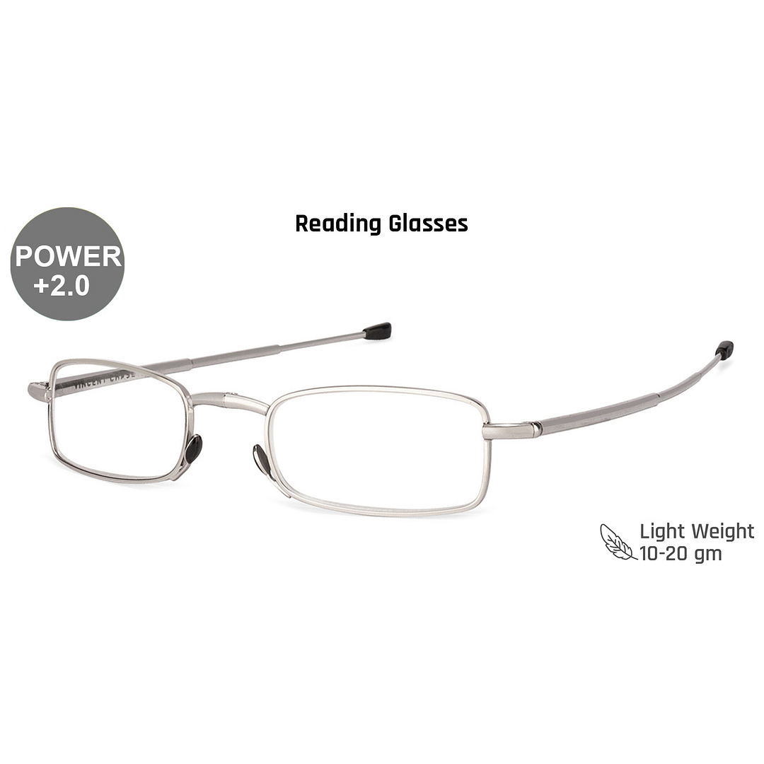 Lenskart READERS Silver Silver Full Rim Rectangle Lenskart READERS VC 0048 Only for 2 Prefitted Powers right side