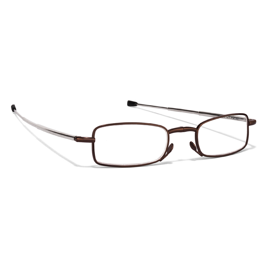 Lenskart READERS Brown Silver Full Rim Rectangle Lenskart Readers VC 0049 Only For 1 Prefitted Powers left side