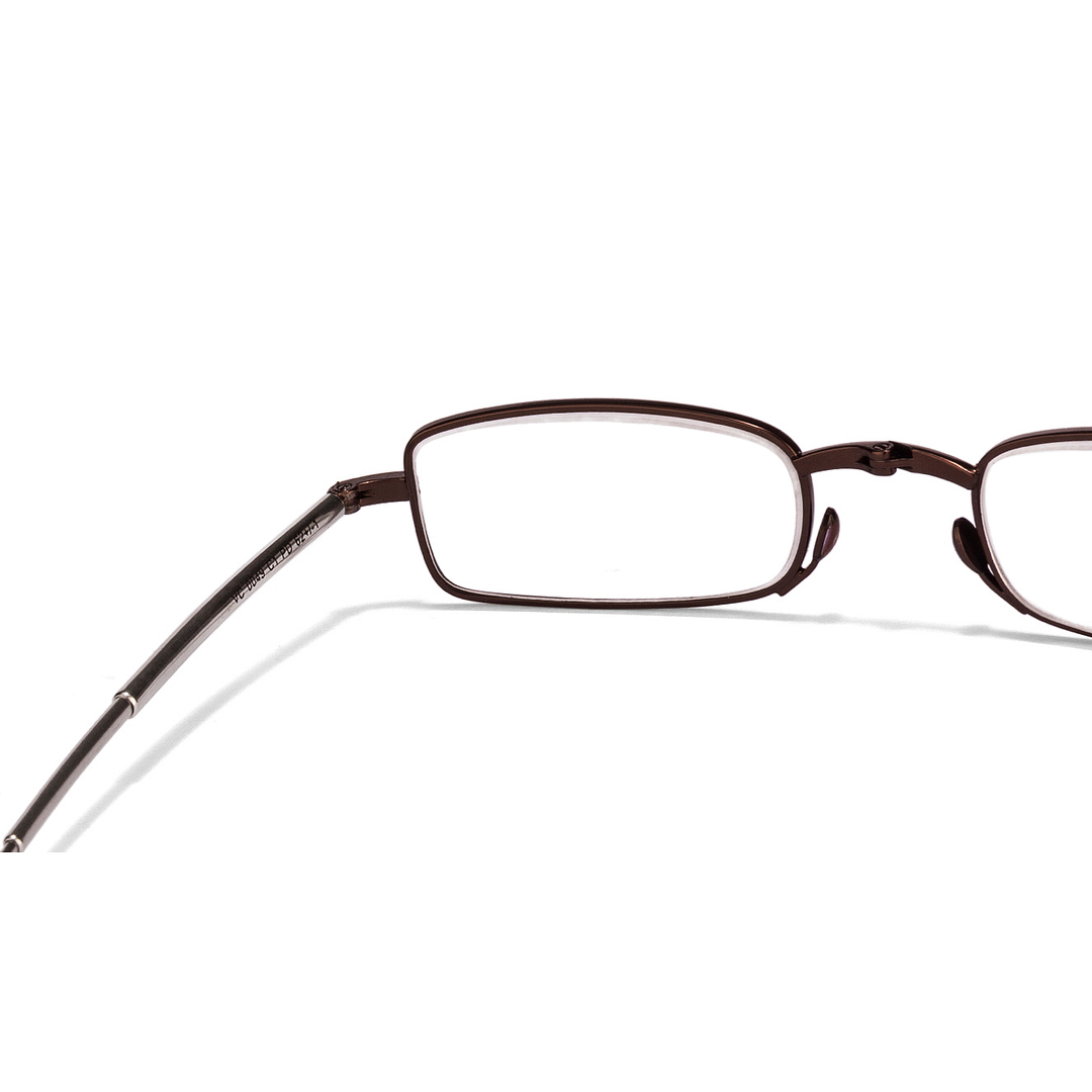 Lenskart READERS Brown Silver Full Rim Rectangle Lenskart Readers VC 0049 Only For 1 Prefitted Powers left side