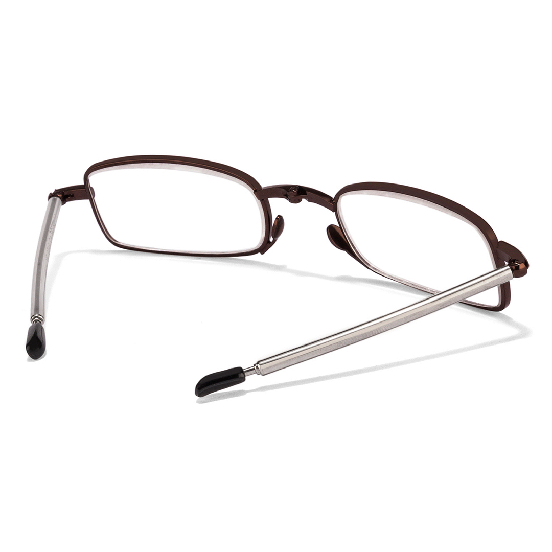 Lenskart READERS Brown Silver Full Rim Rectangle Lenskart Readers VC 0049 Only For 1 Prefitted Powers left side