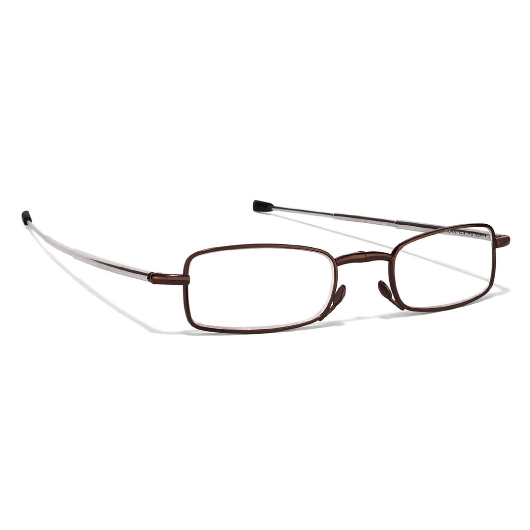 Lenskart READERS Brown Silver Full Rim Rectangle Lenskart READERS VC 0049 Only for 2 Prefitted Powers left side