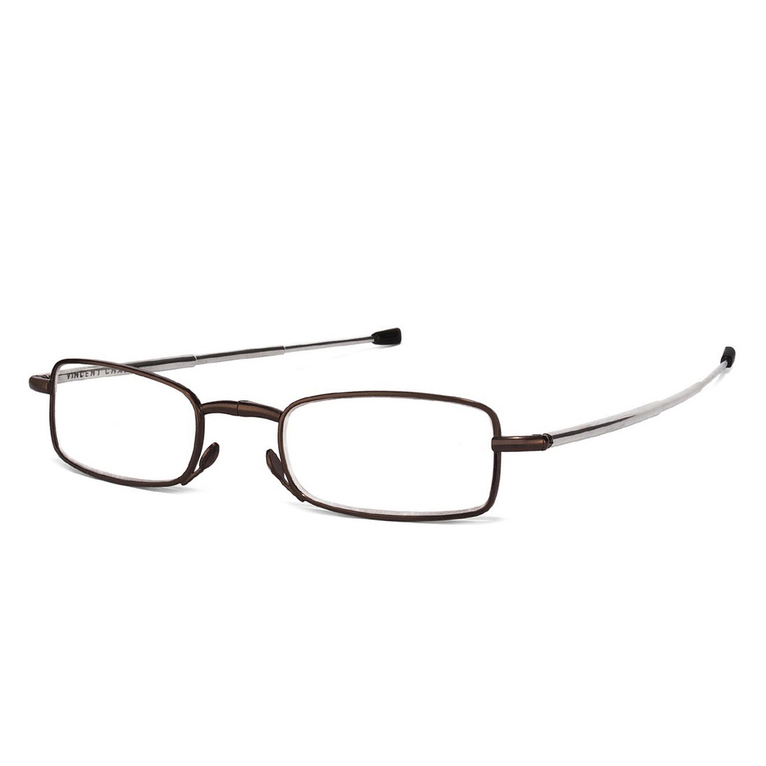 Lenskart READERS Brown Silver Full Rim Rectangle Lenskart READERS VC 0049 Only for 2 Prefitted Powers left side