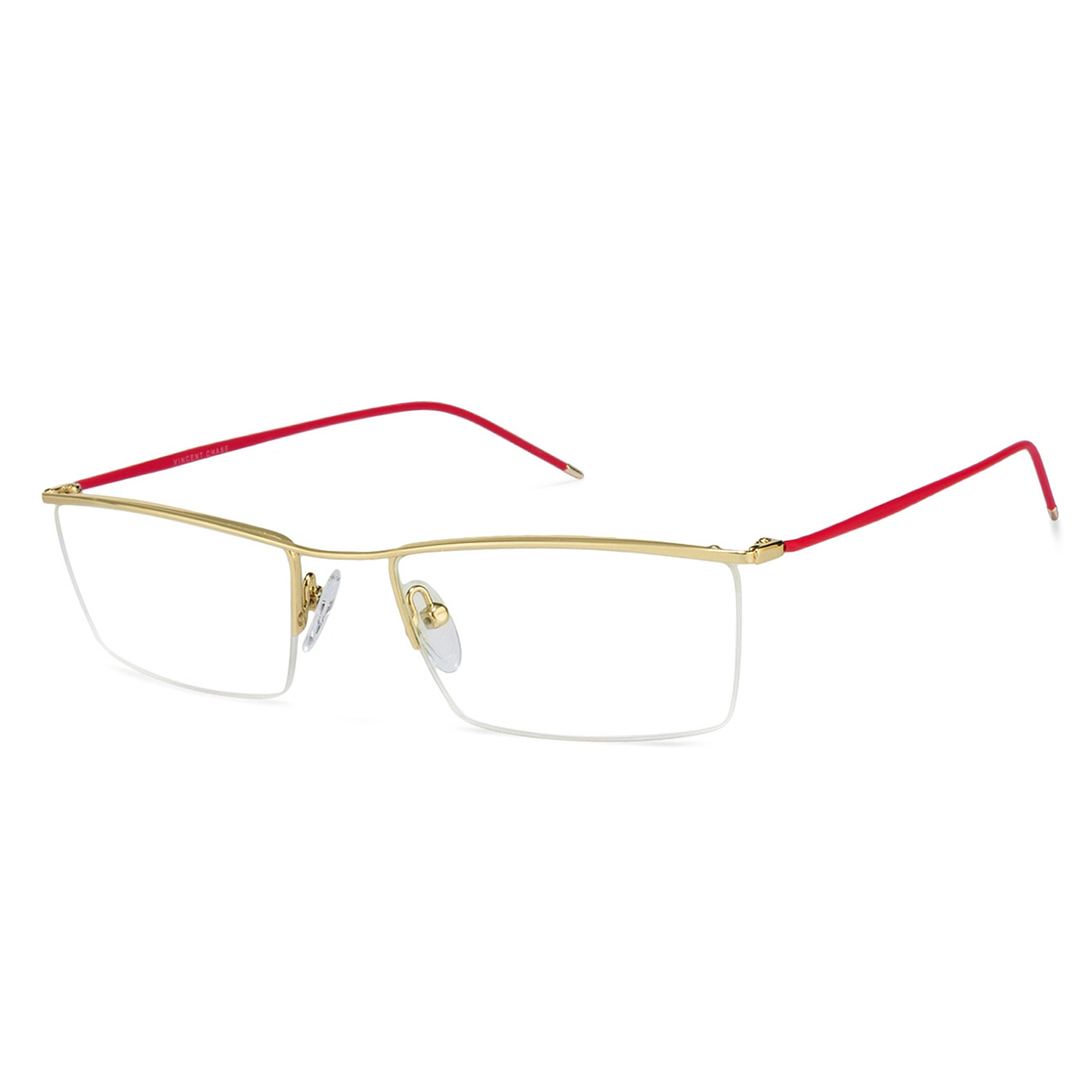 Lenskart Air Online Red Half Rim Rectangle right side