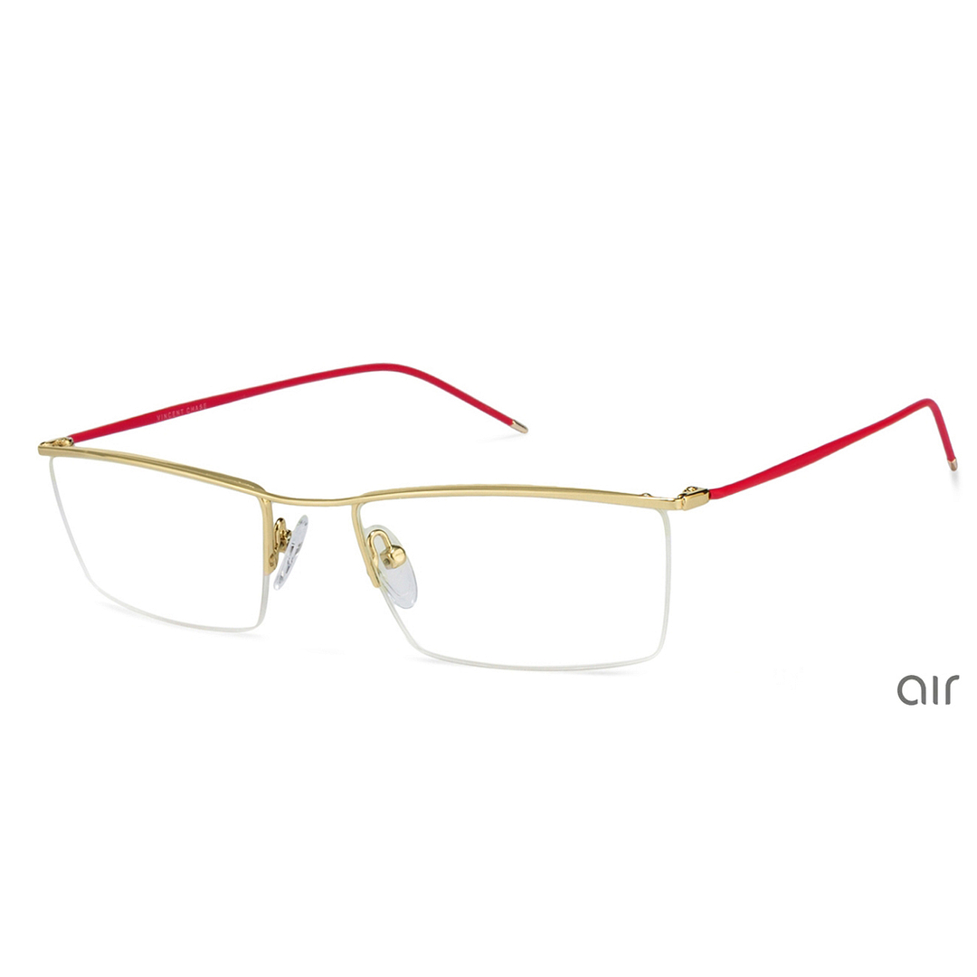 Lenskart Air Online Red Half Rim Rectangle right side