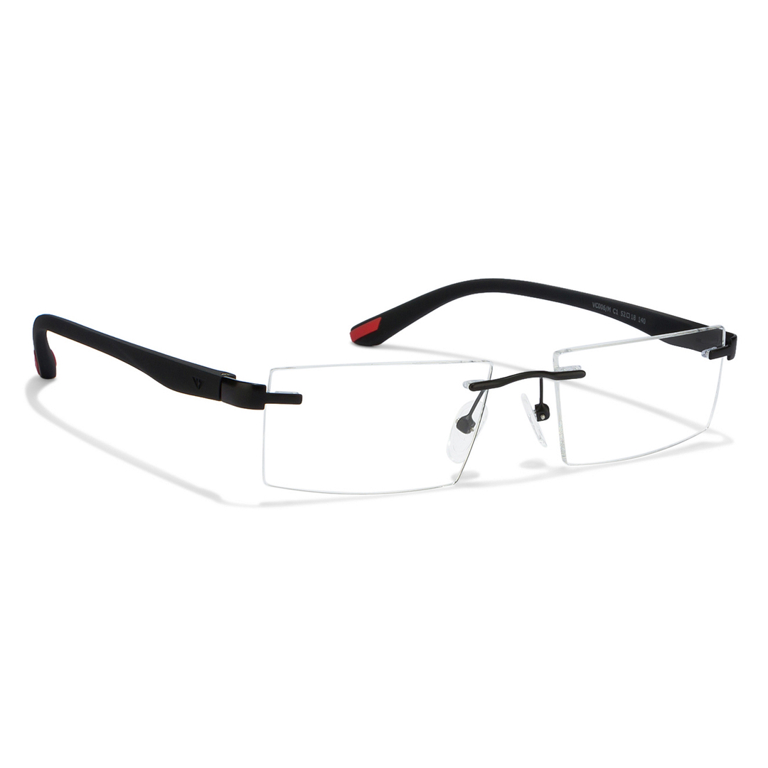 Lenskart Air Online Black Rimless Rectangle right side