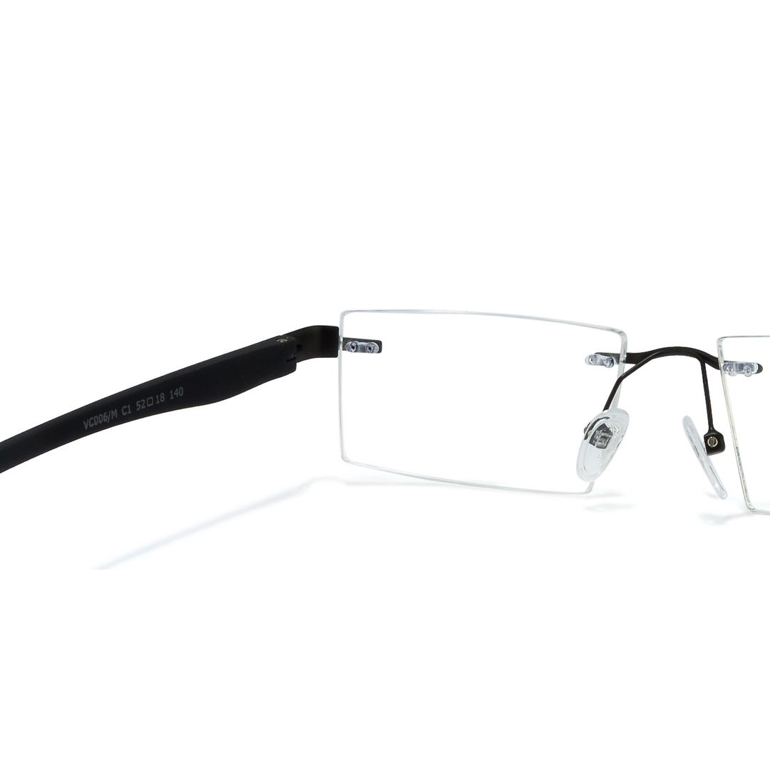 Lenskart Air Online Black Rimless Rectangle right side