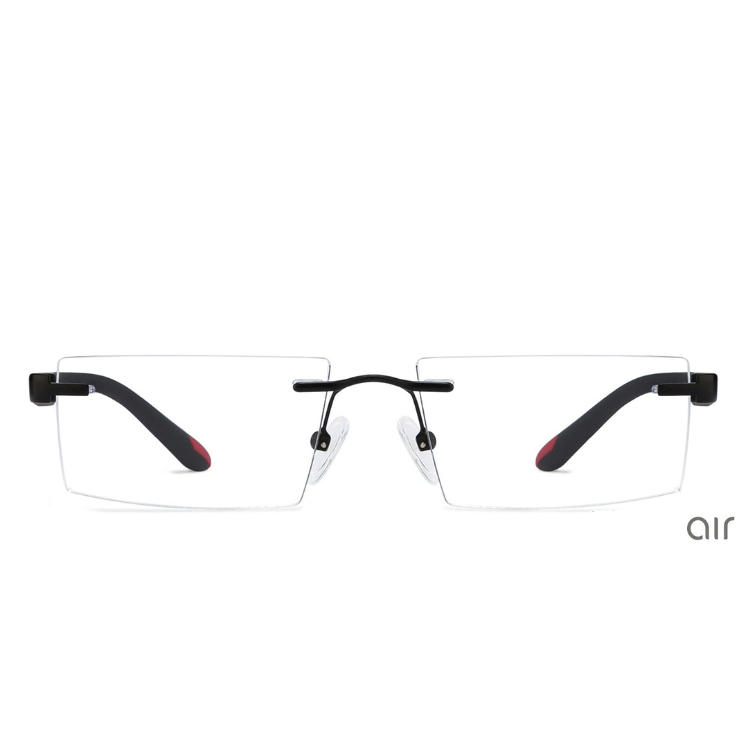 Lenskart Air Online Black Rimless Rectangle left side