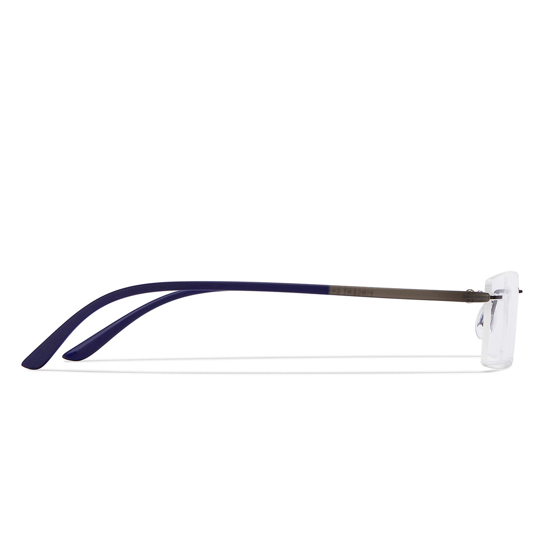 Lenskart Air Online Sky Blue Rimless Rectangle right side