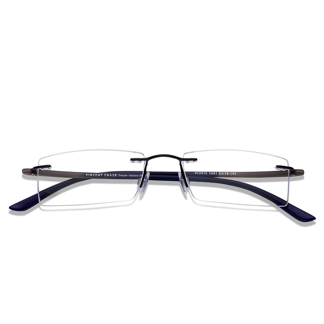 Lenskart Air Online Sky Blue Rimless Rectangle right side
