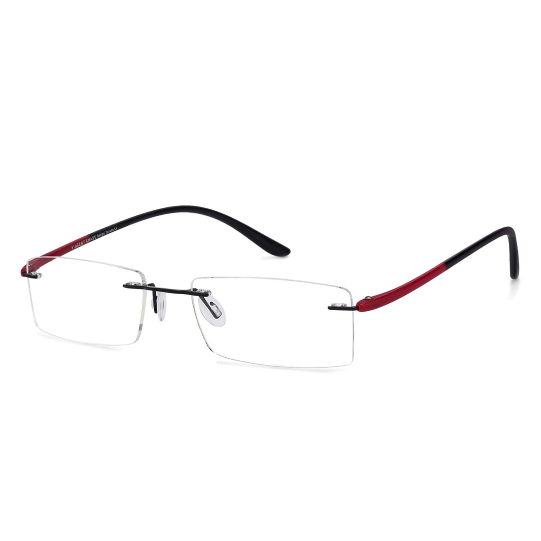 Lenskart Air Online Black Rimless Rectangle left side