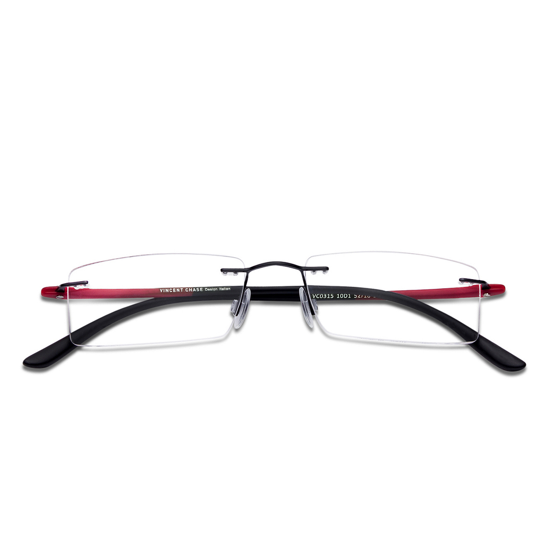 Lenskart Air Online Black Rimless Rectangle right side