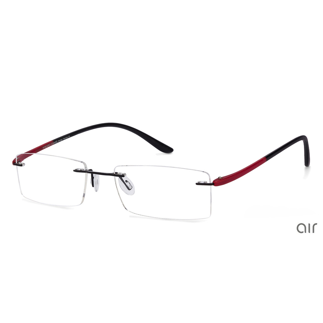 Lenskart Air Online Black Rimless Rectangle right side