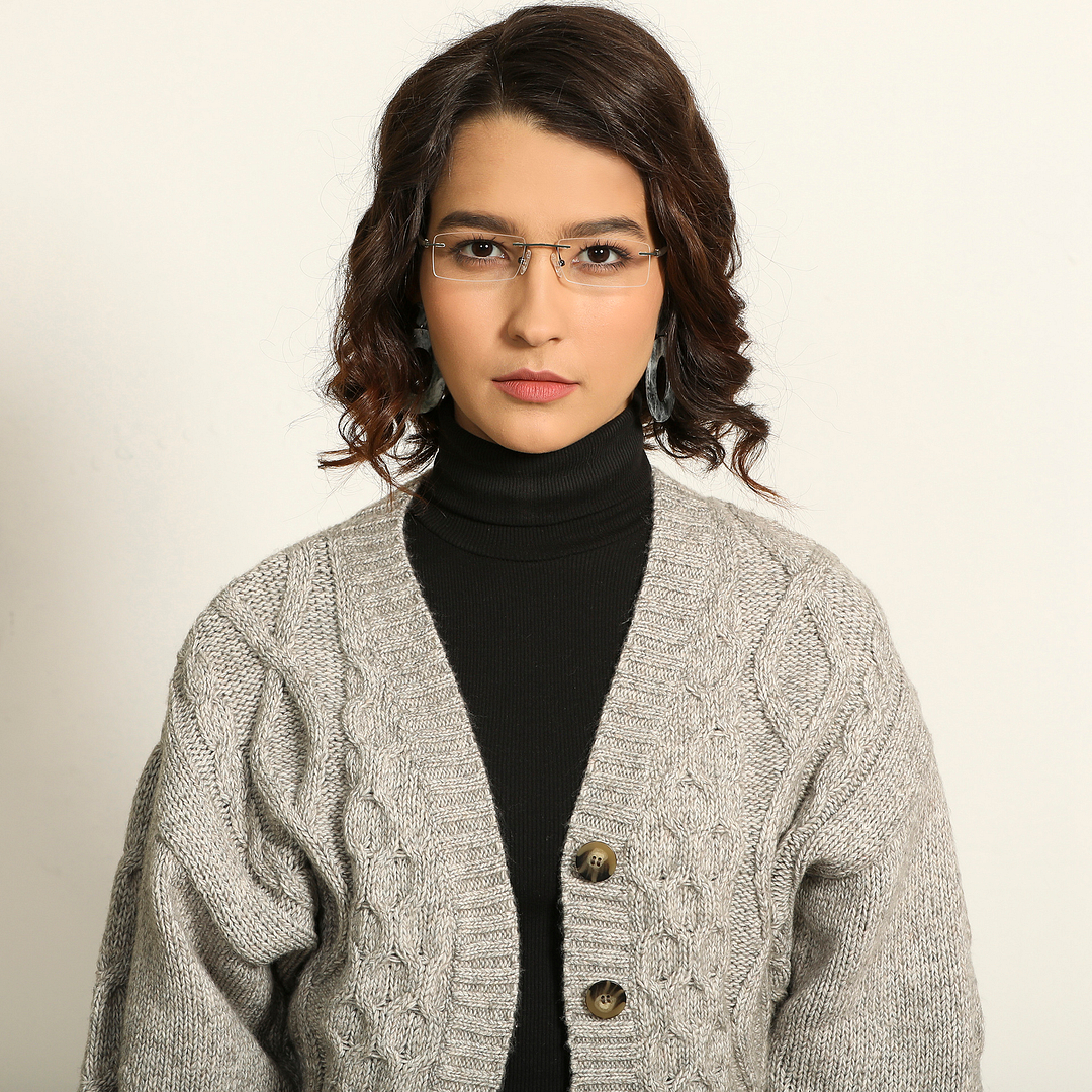 Lenskart Air Online Black Rimless Rectangle right side