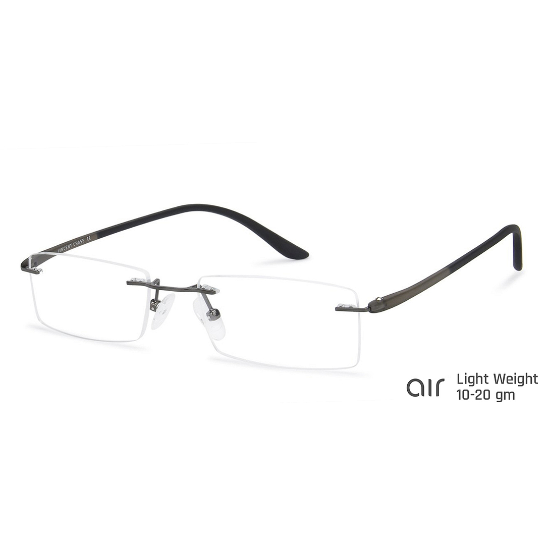 Lenskart Air Online Black Rimless Rectangle right side