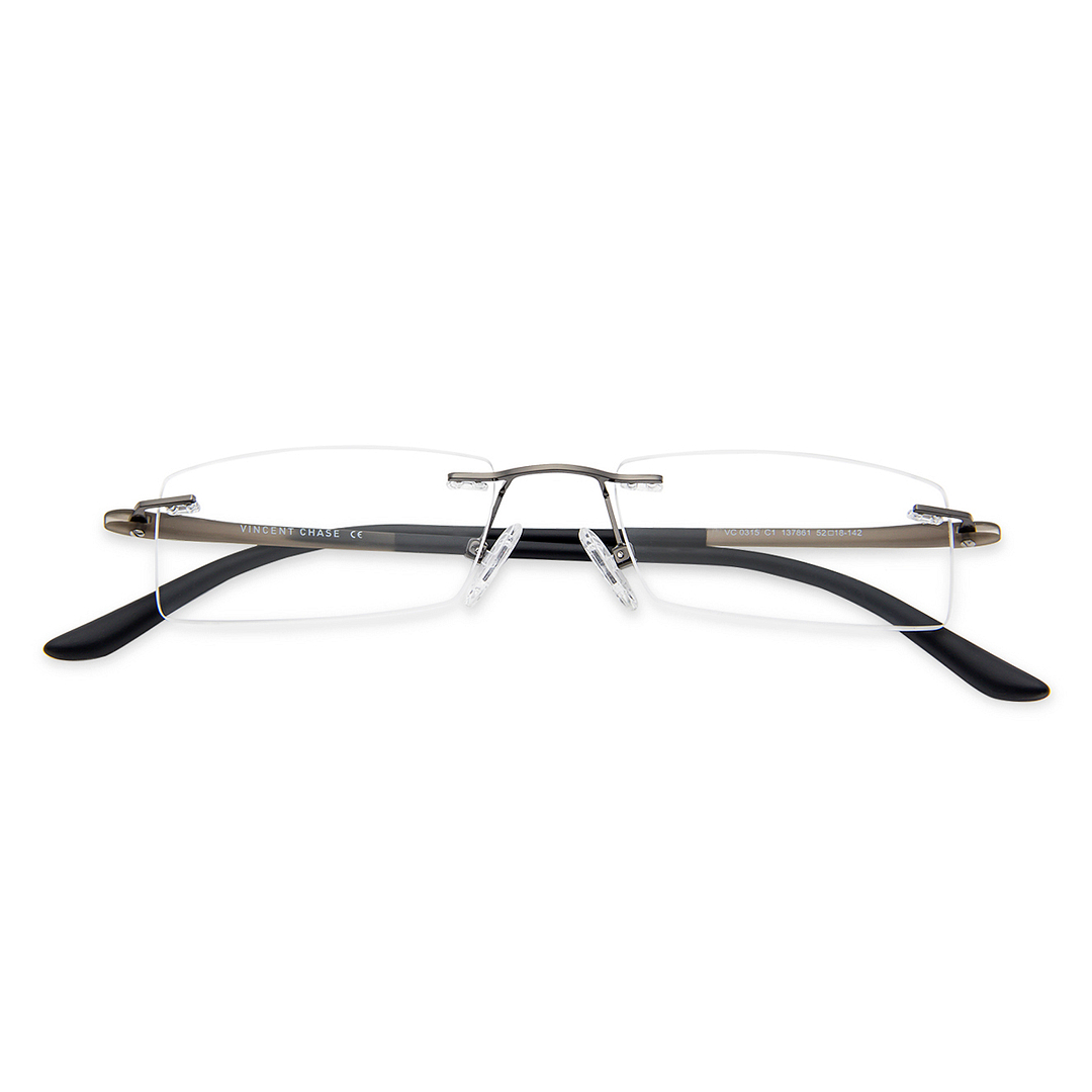 Lenskart Air Online Black Rimless Rectangle right side