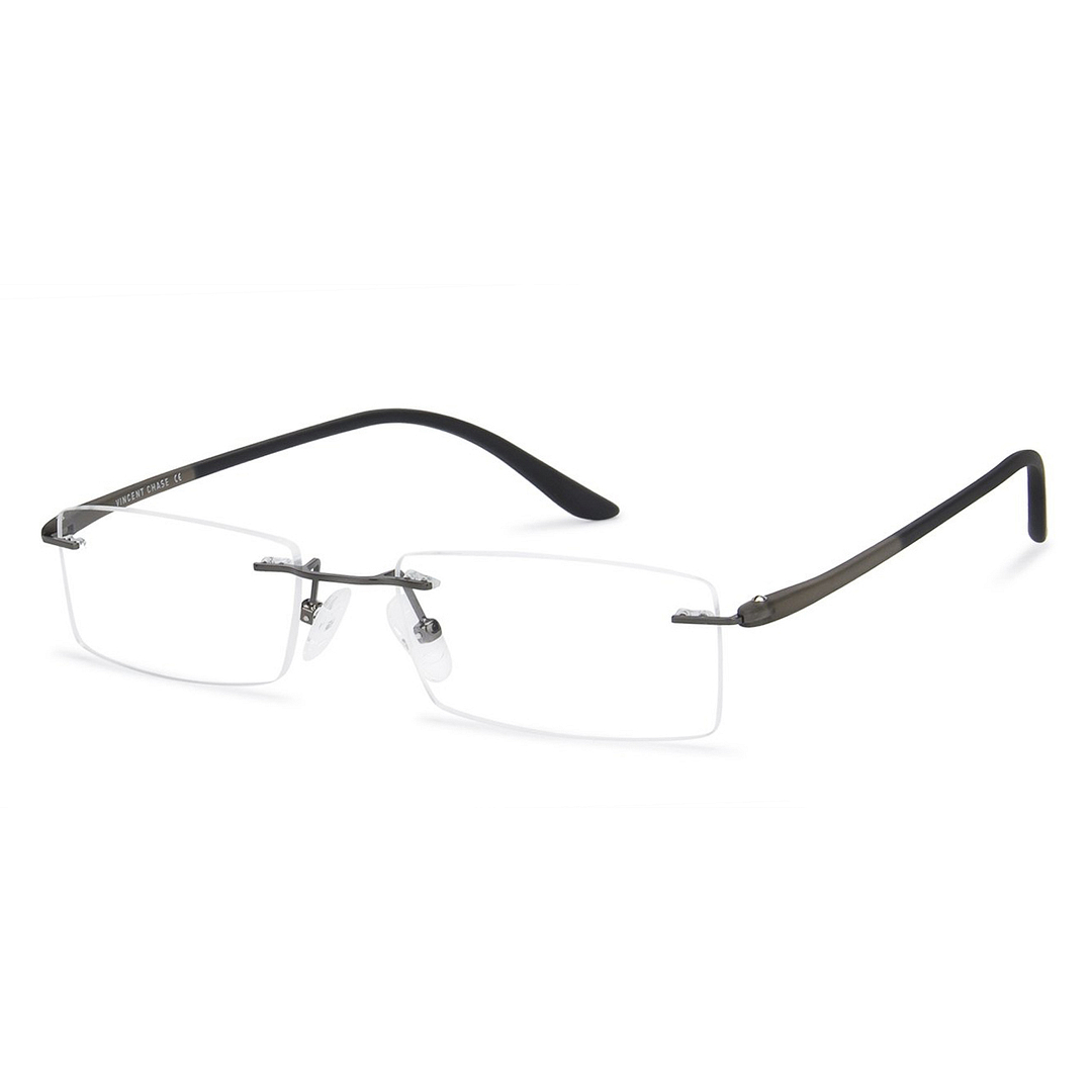 Lenskart Air Online Black Rimless Rectangle left side
