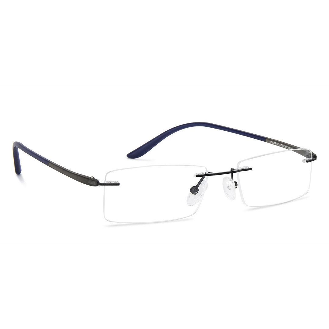Lenskart Air Online Black Rimless Rectangle left side