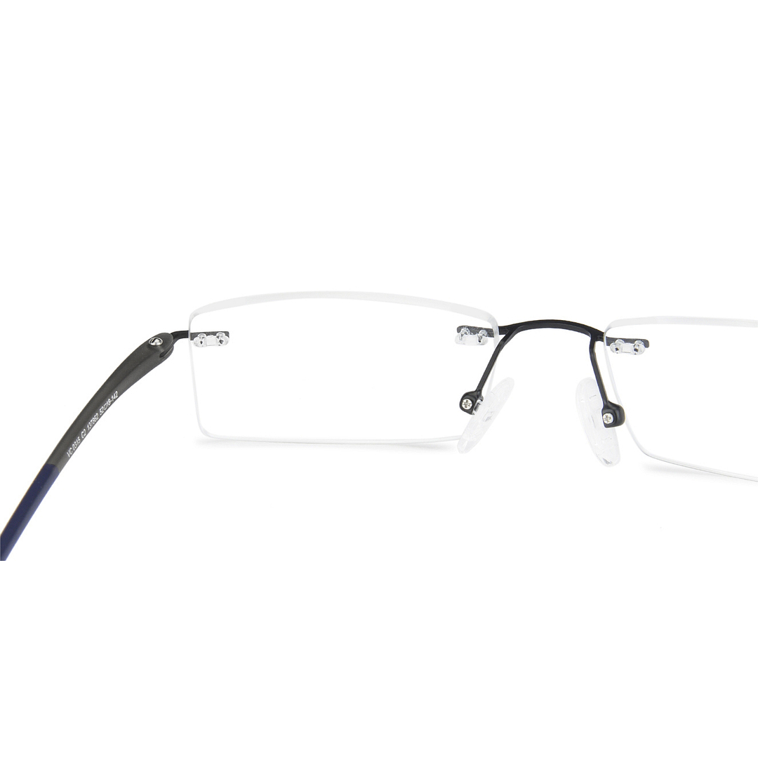 Lenskart Air Online Black Rimless Rectangle left side
