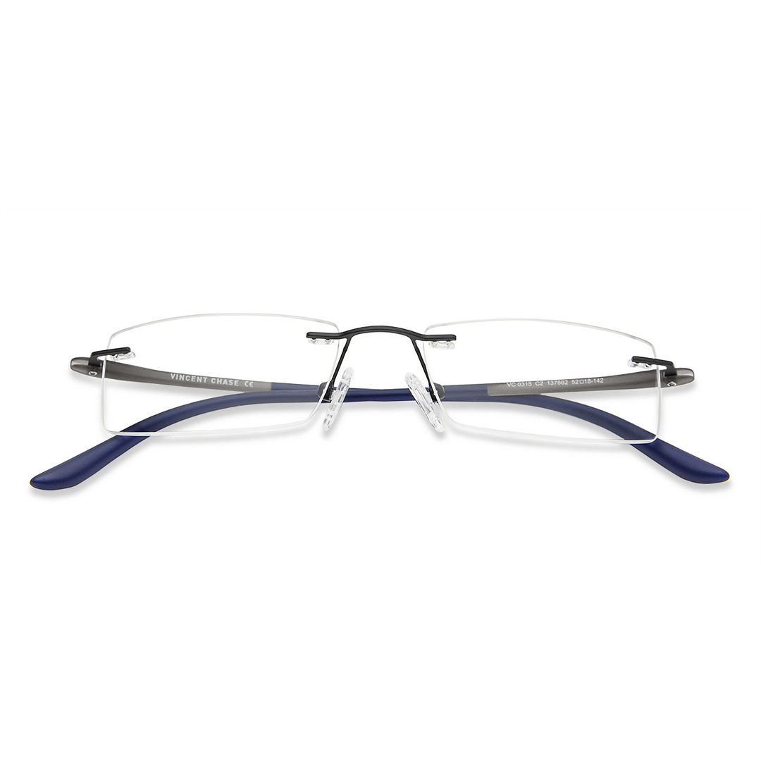 Lenskart Air Online Black Rimless Rectangle right side