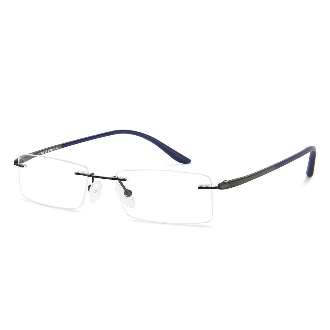 Lenskart Air Online Black Rimless Rectangle left side