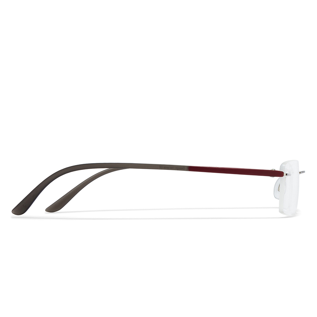 Lenskart Air Online Mid Gunmetal Rimless Rectangle left side