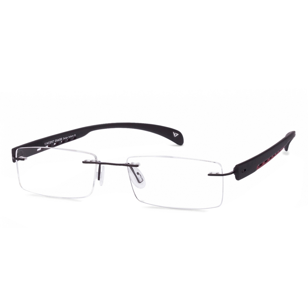 Lenskart Air Online Black Rimless Rectangle right side