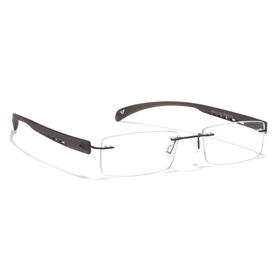 Lenskart Air Online Black Rimless Rectangle left side