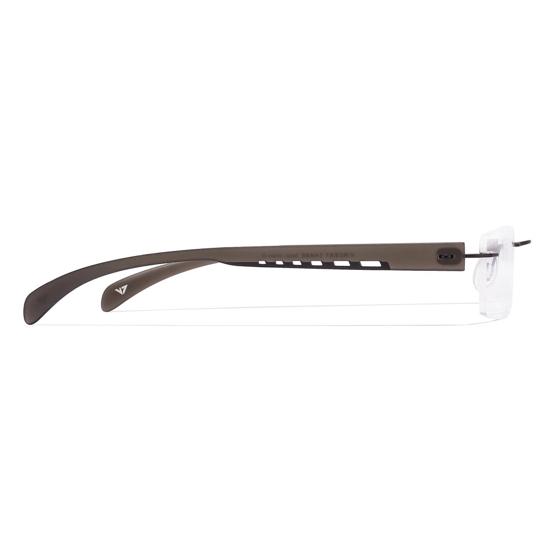 Lenskart Air Online Black Rimless Rectangle right side