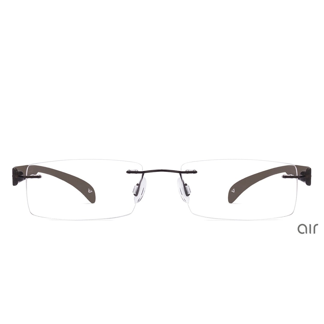 Lenskart Air Online Black Rimless Rectangle left side