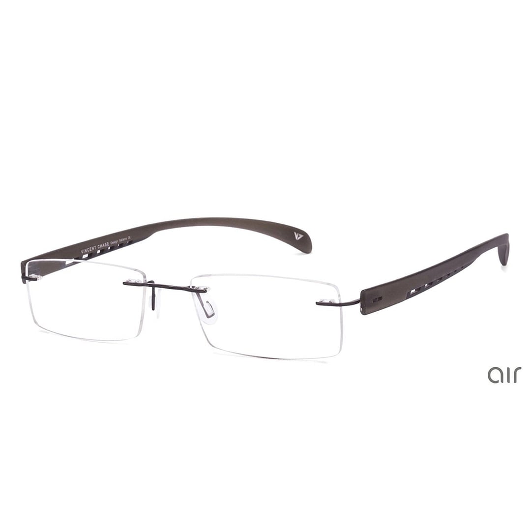 Lenskart Air Online Black Rimless Rectangle right side