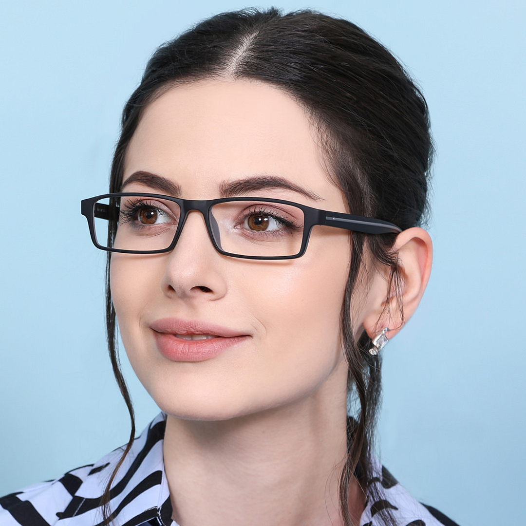 Lenskart Air Online Black Full Rim Rectangle left side