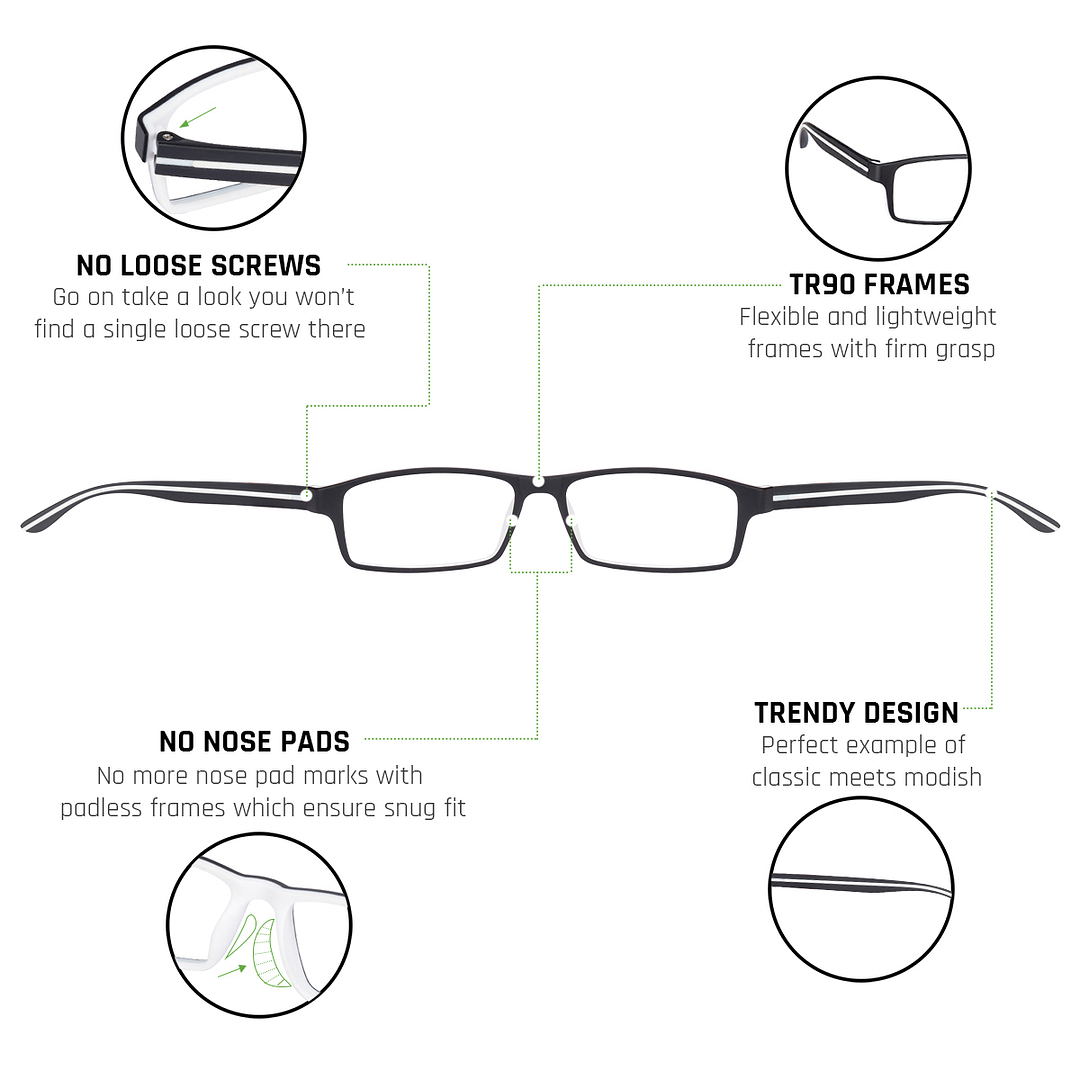 Lenskart Air Online Black Full Rim Rectangle left side