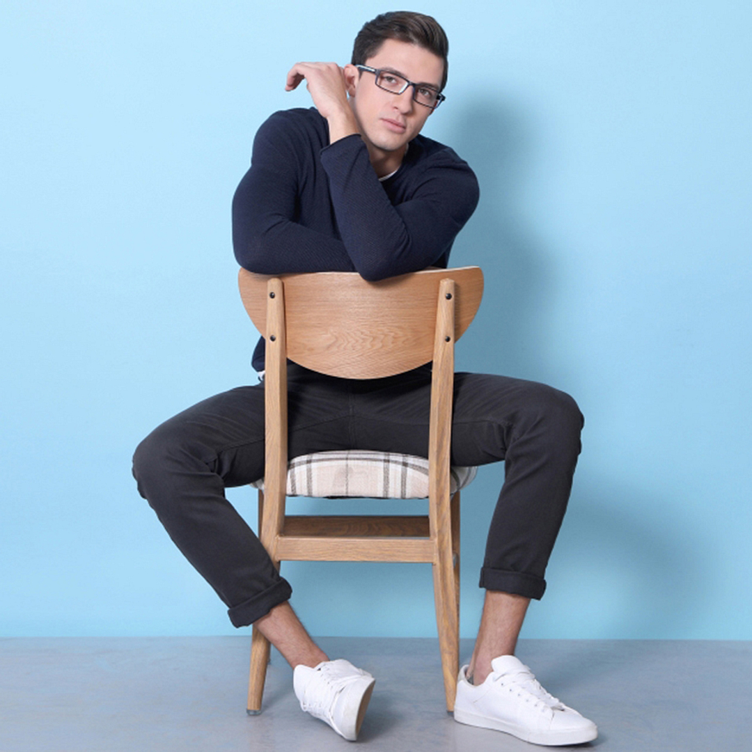 Lenskart Air Online Black Full Rim Rectangle left side