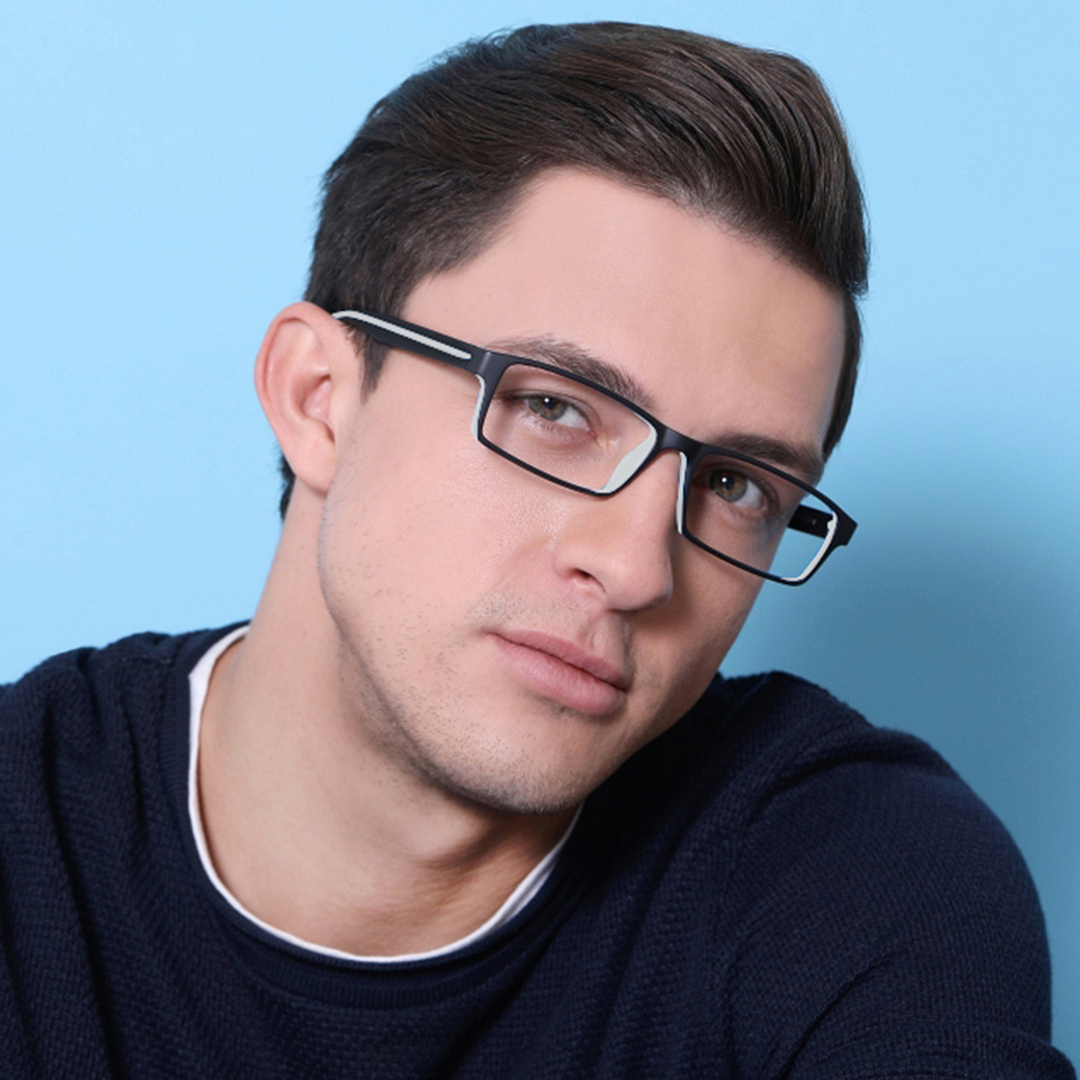 Lenskart Air Online Black Full Rim Rectangle left side