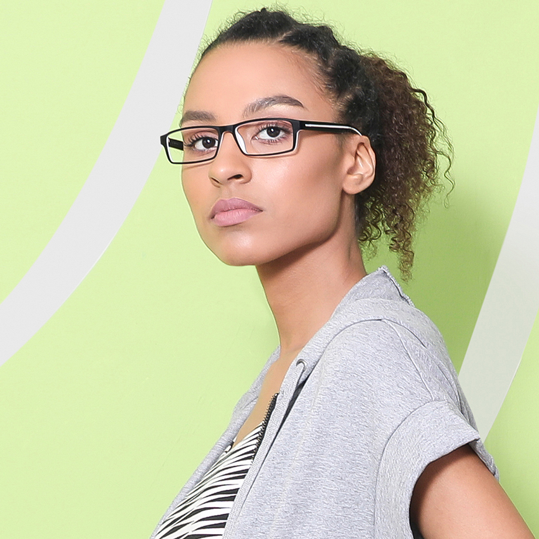 Lenskart Air Online Black Full Rim Rectangle left side