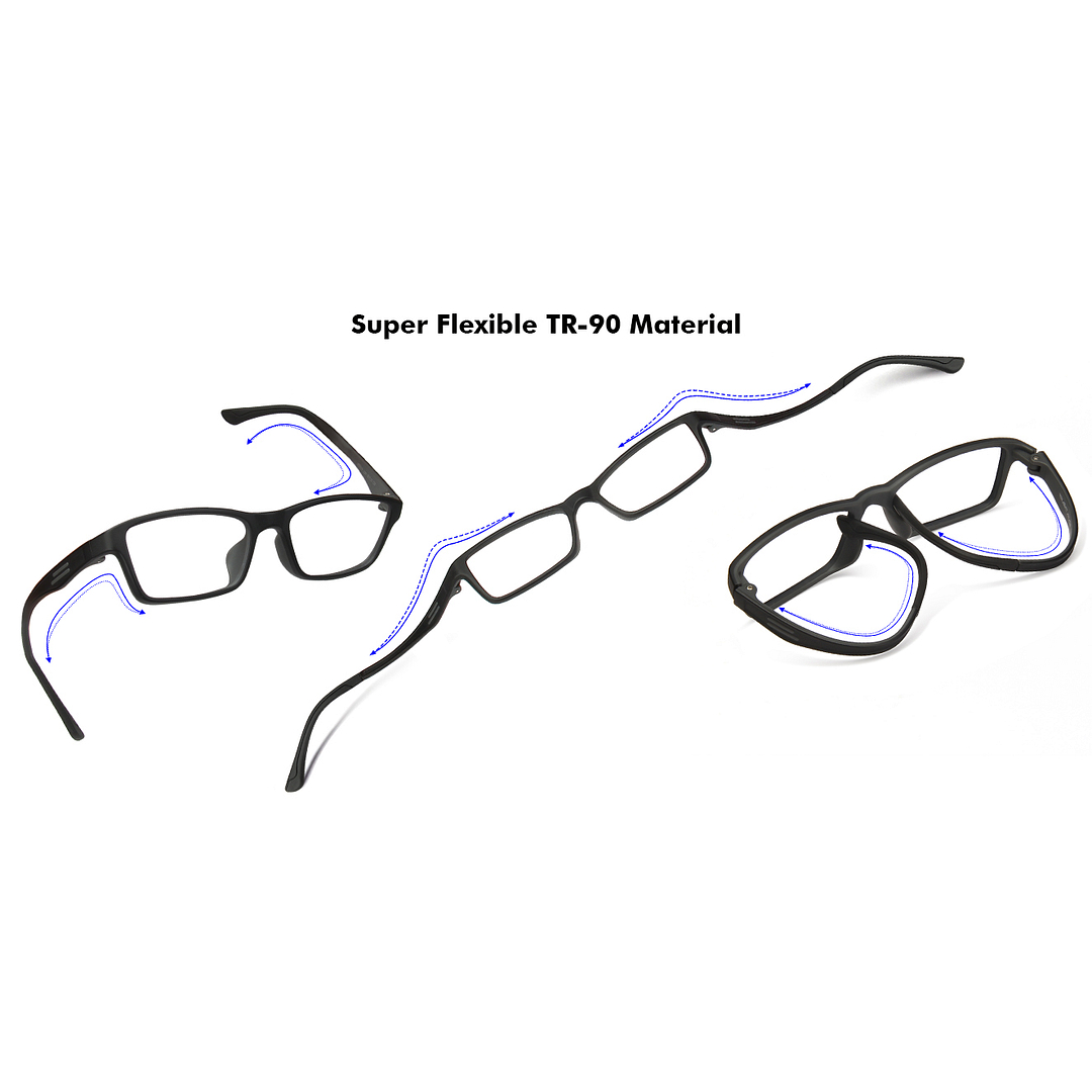 Lenskart Air Online Black Full Rim Rectangle right side