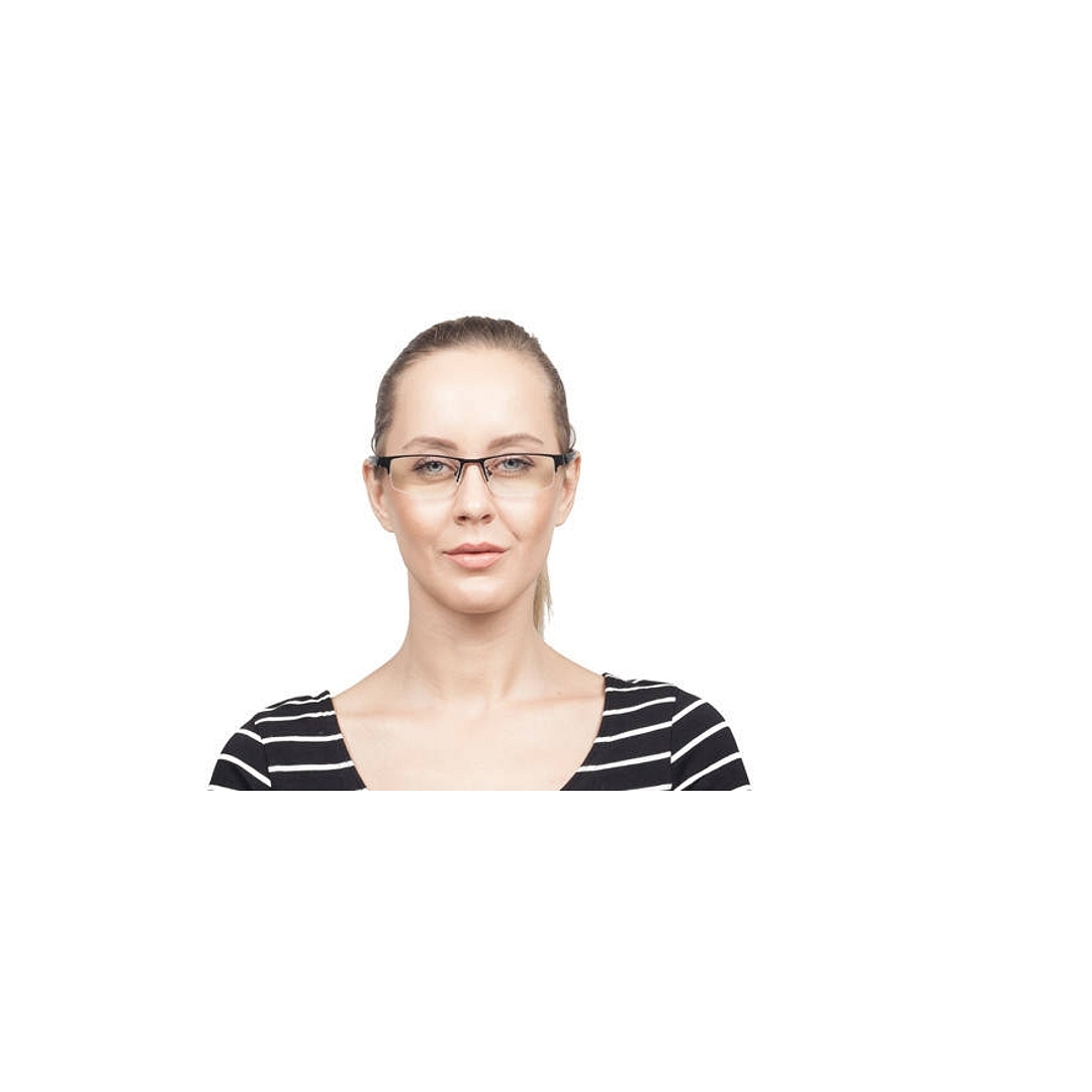 Lenskart Air Online Black Half Rim Rectangle left side