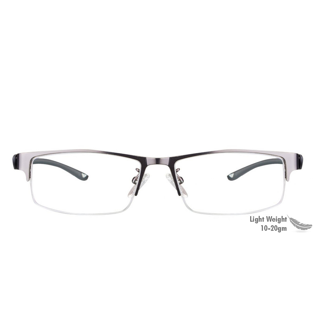 Lenskart Air Online Black Half Rim Rectangle left side