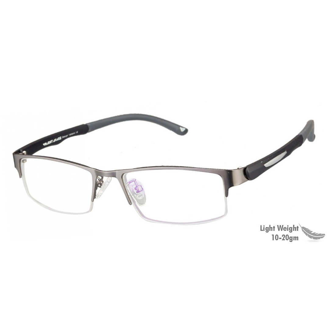 Lenskart Air Online Black Half Rim Rectangle left side