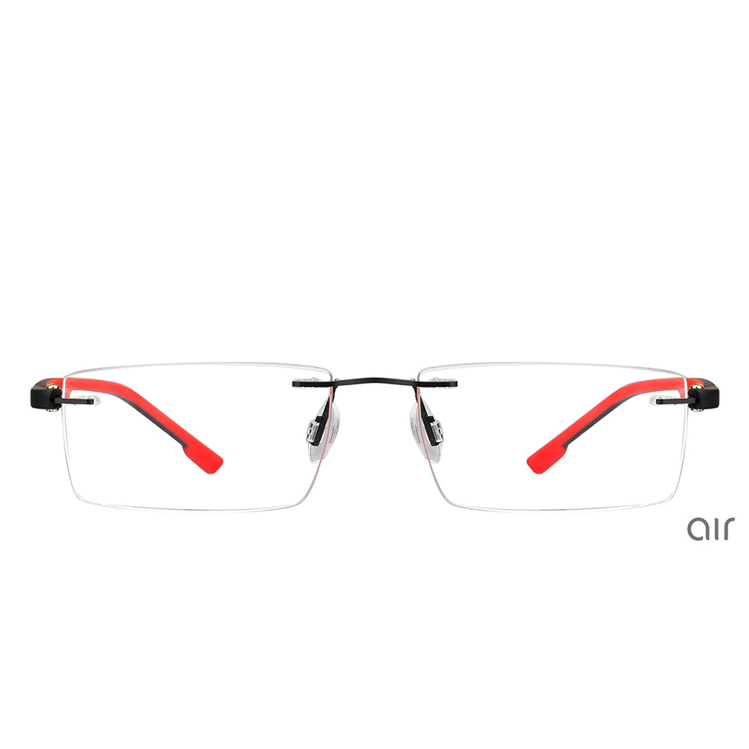 Lenskart Air Online Black Rimless Rectangle left side