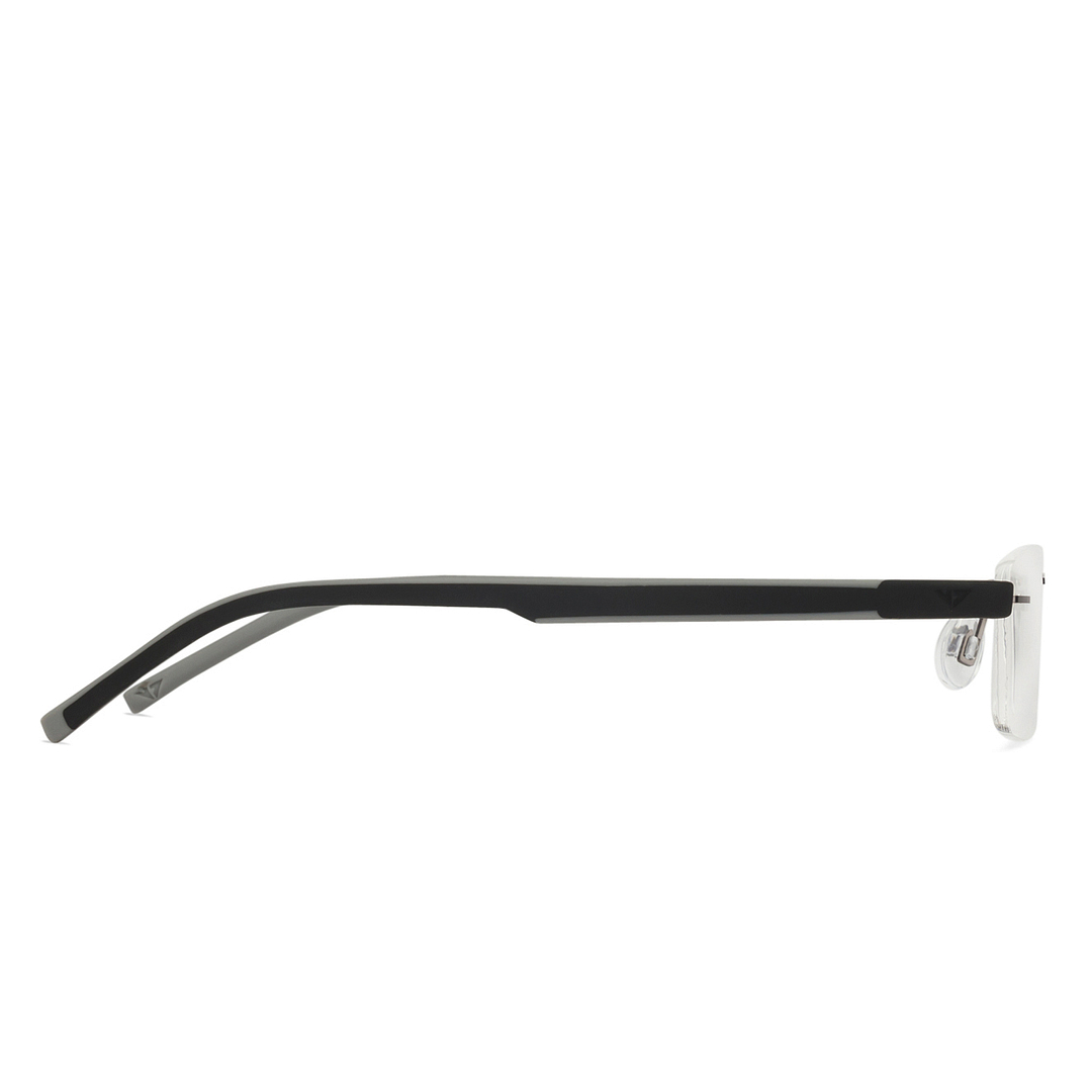 Lenskart Air Online Mid Gunmetal Rimless Rectangle right side