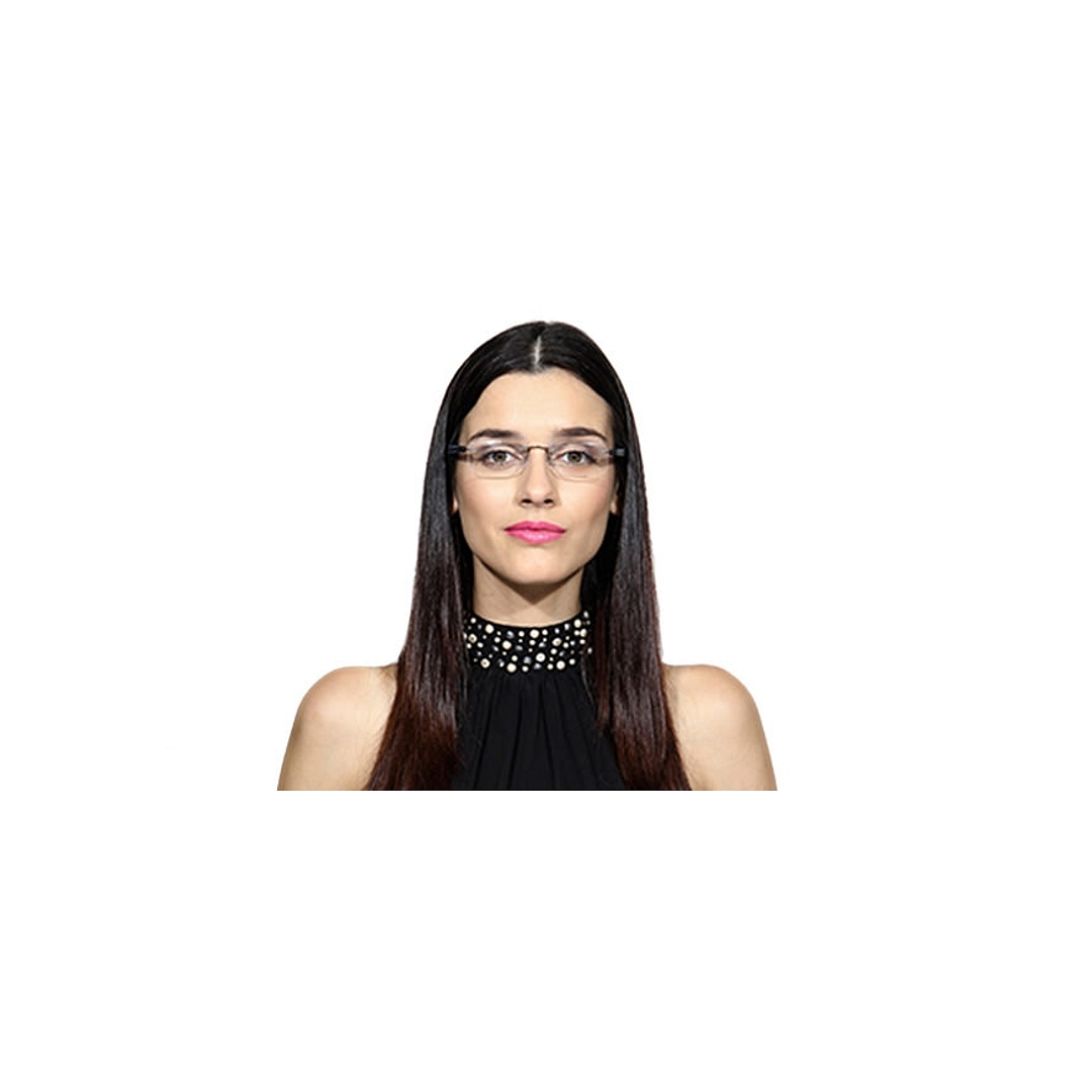 Lenskart Air Online Silver Rimless Rectangle right side