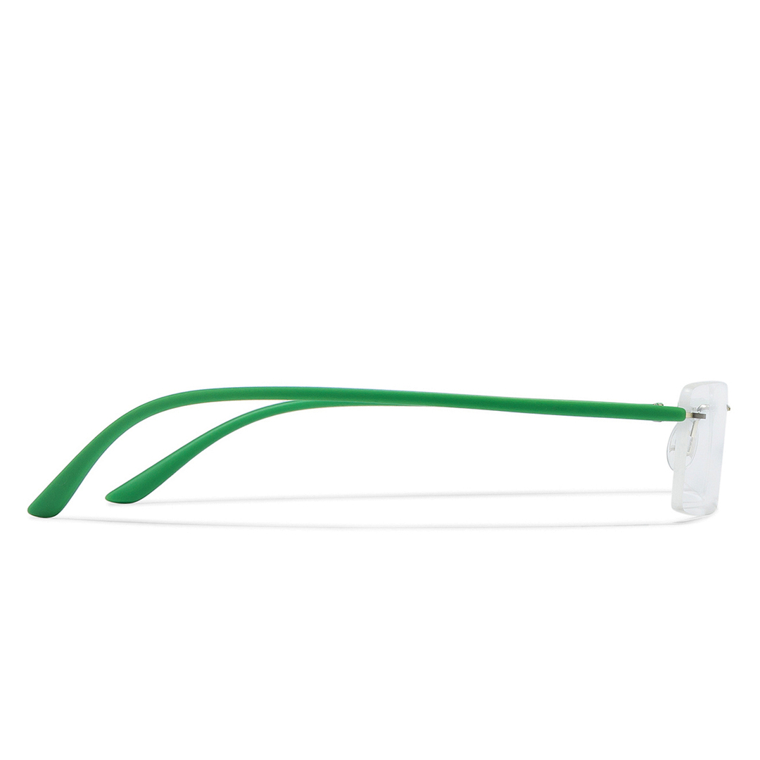 Lenskart Air Online Silver Rimless Rectangle right side