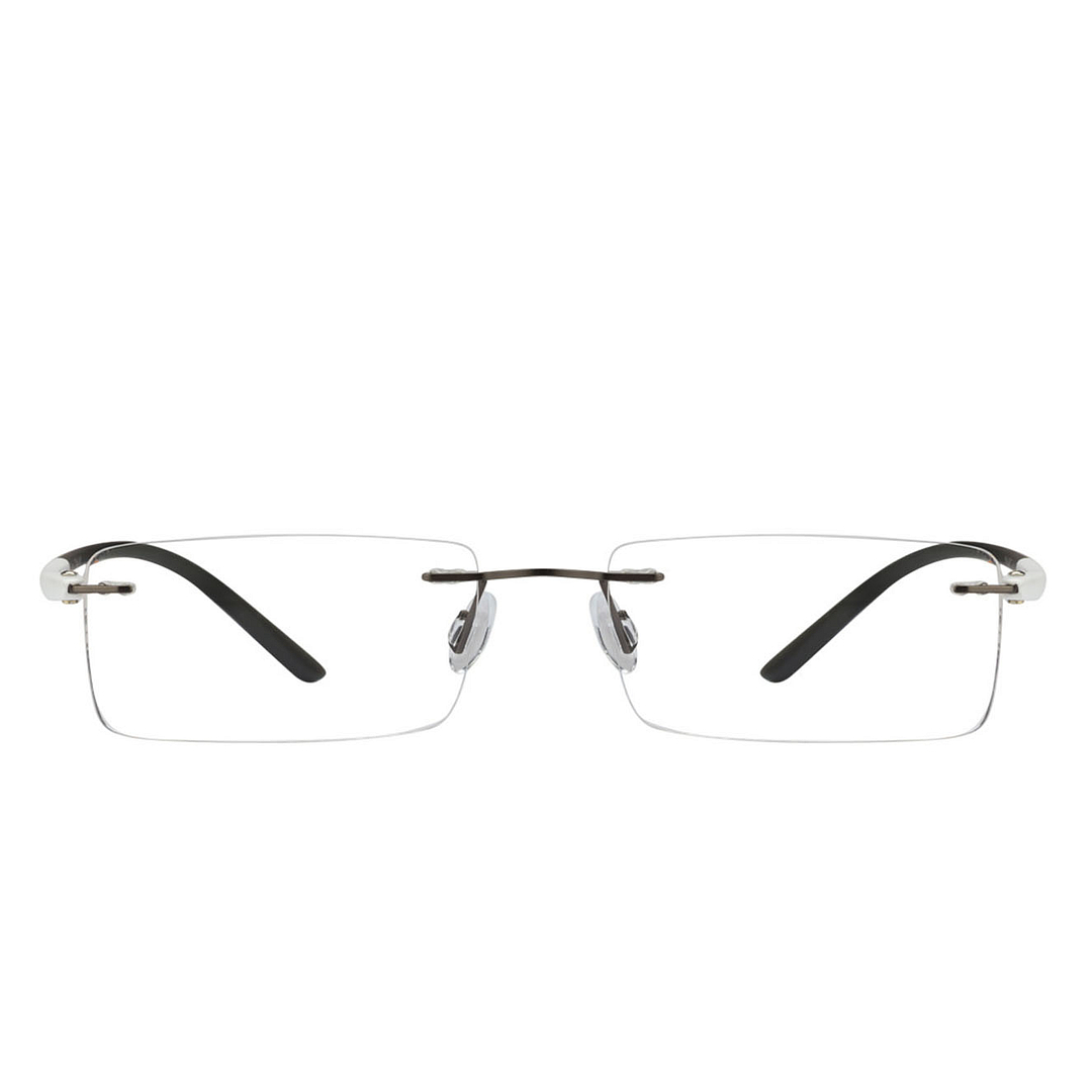 Lenskart Lenskart TOI Special: Gunmetal White Grey Rimless Rectangle Lenskart TOI Special OTHERS VC 0353- left side
