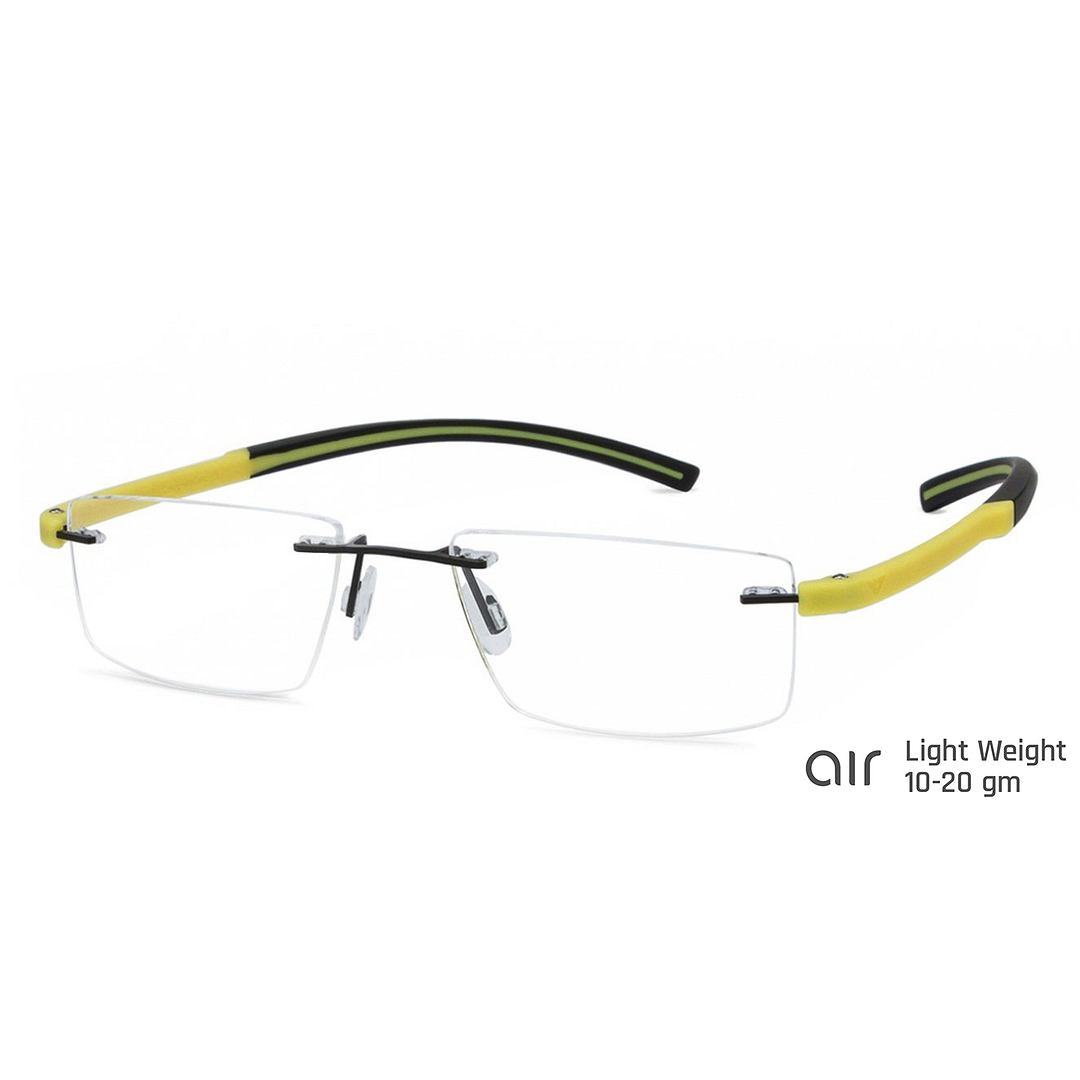 Lenskart Air Online Black Rimless Rectangle right side