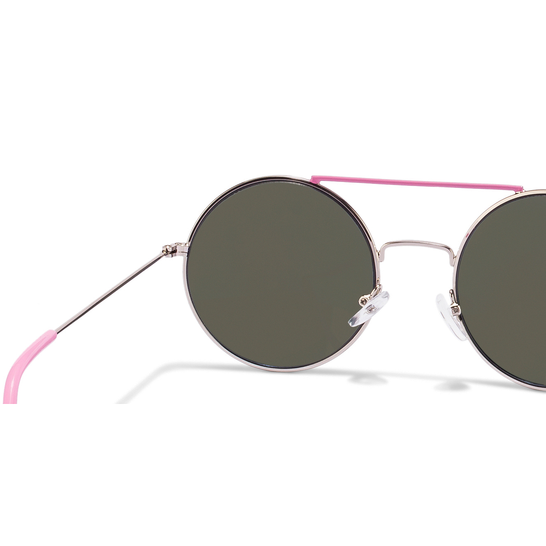 Vincent Chase Online Silver Full Rim Round left side